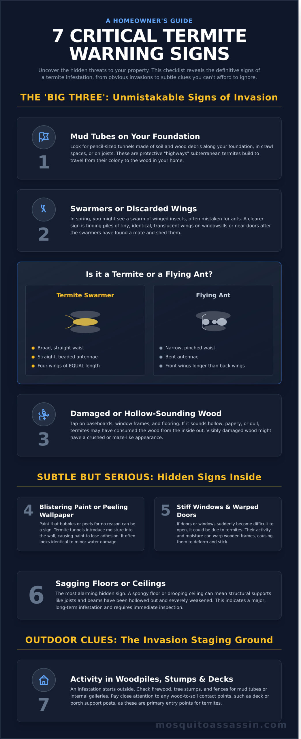 7 Termite Warning Signs You Can’t Afford to Ignore