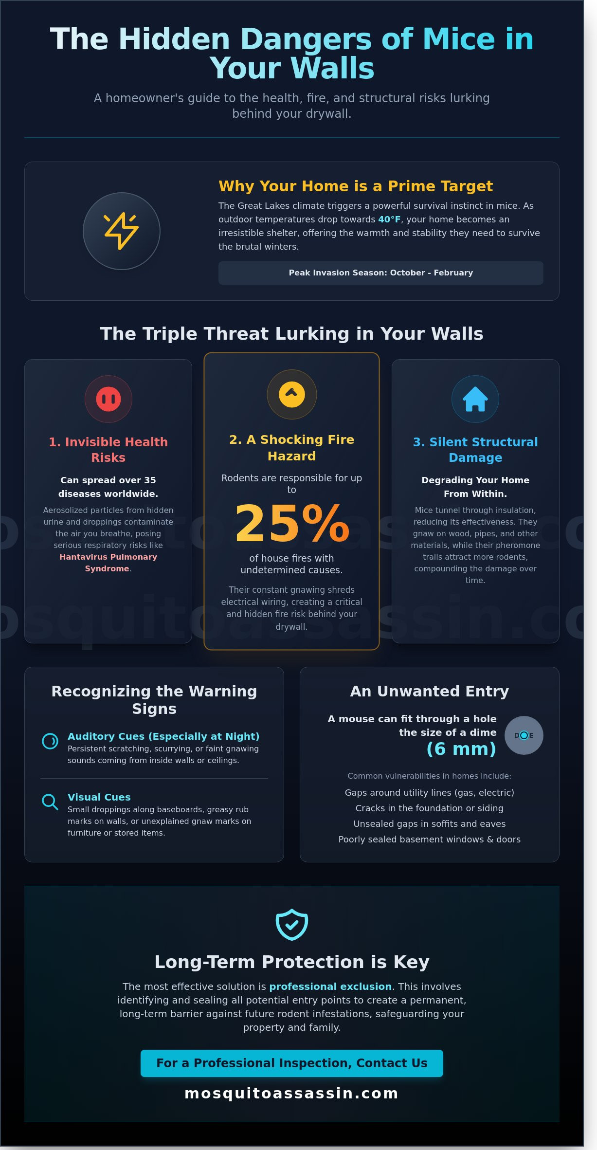 Dangers of Mice in Walls: Health Risks and Structural Hazards for Homeowners