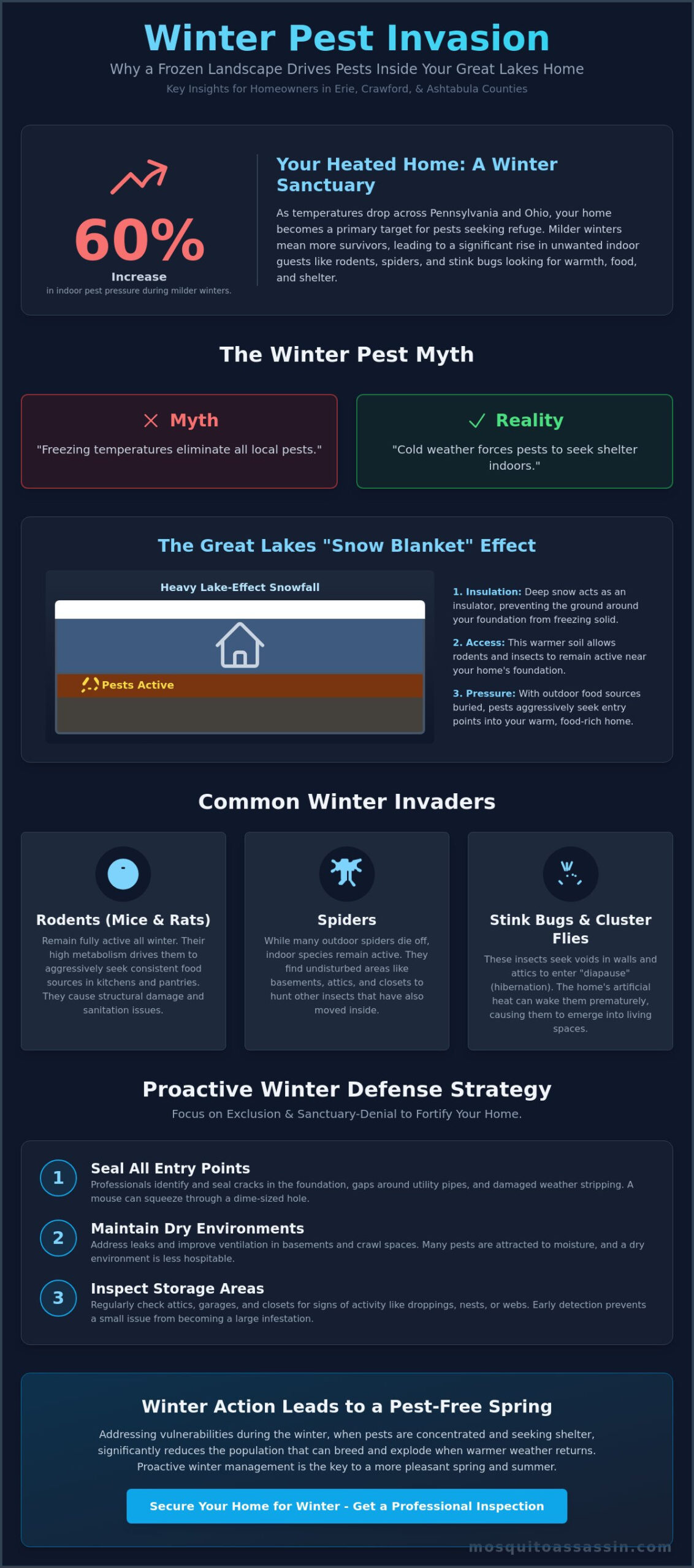 Winter Pest Control Services: A Guide for Pennsylvania and Ohio Homeowners