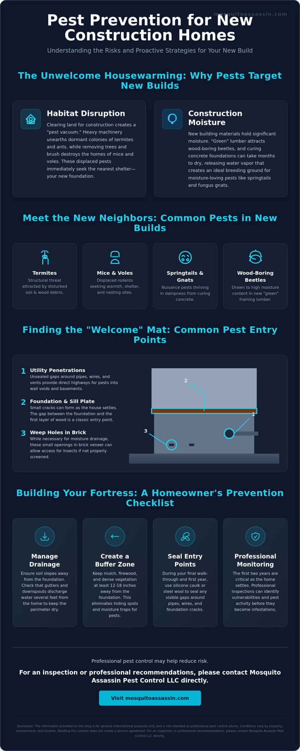 Preventing Pests in a New Construction Home: A Complete Guide