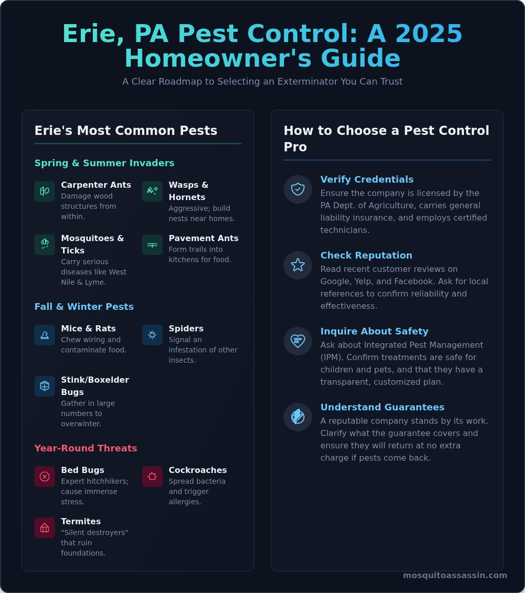 Pest Control Erie PA: A 2026 Guide to Choosing the Best Exterminator