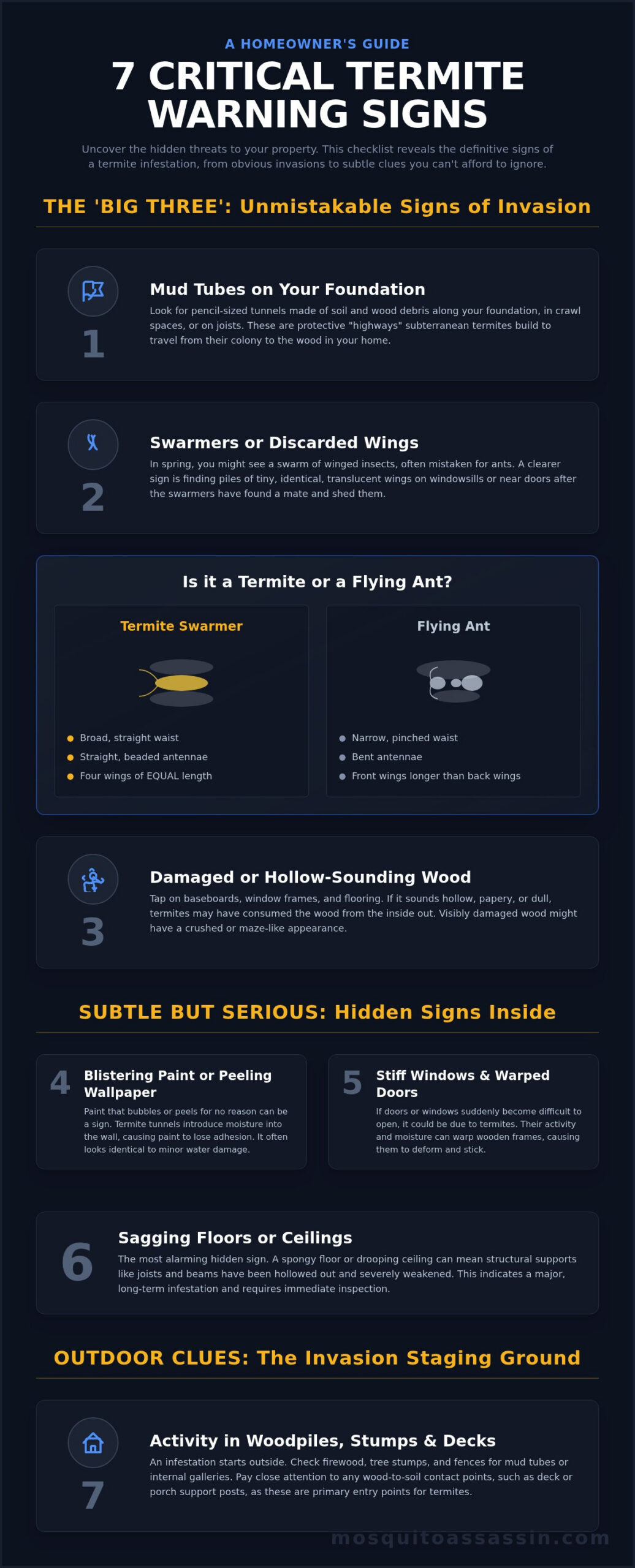 7 Termite Warning Signs You Can't Afford to Ignore