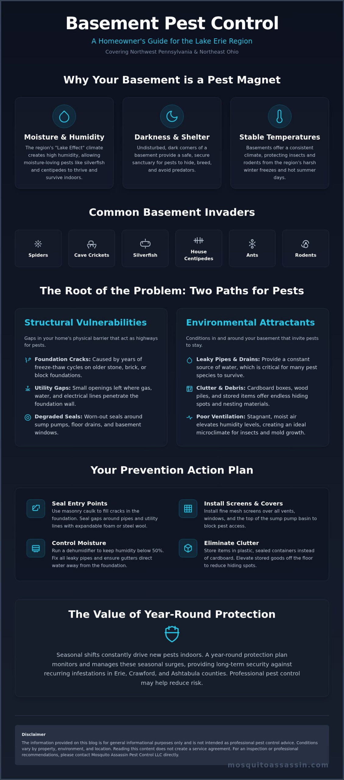 Basement Pest Control in Erie, PA: A Comprehensive Guide to Prevention
