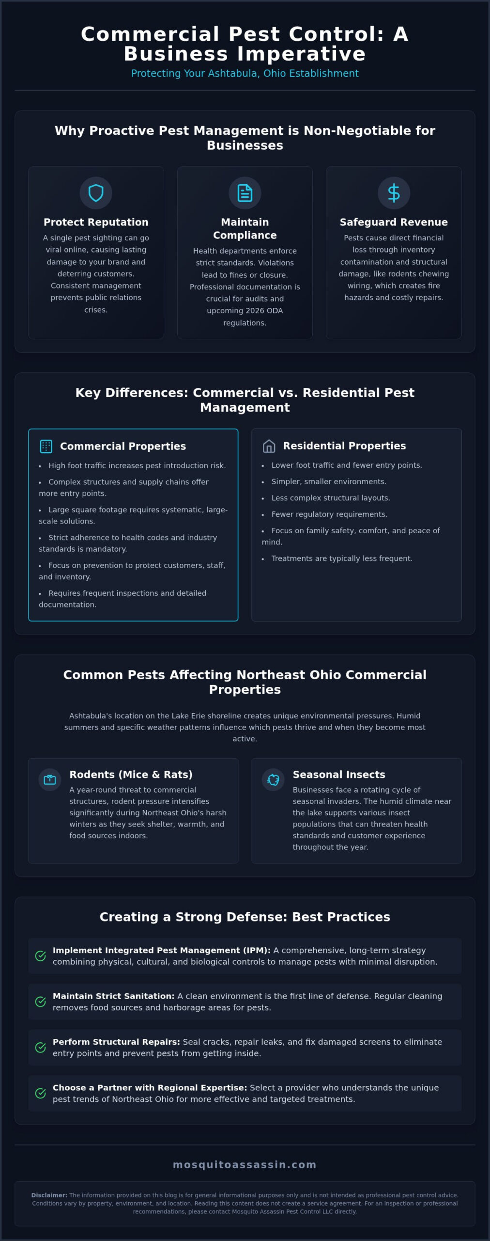 Commercial Pest Control in Ashtabula Ohio: A Business Owner's Guide (2026)