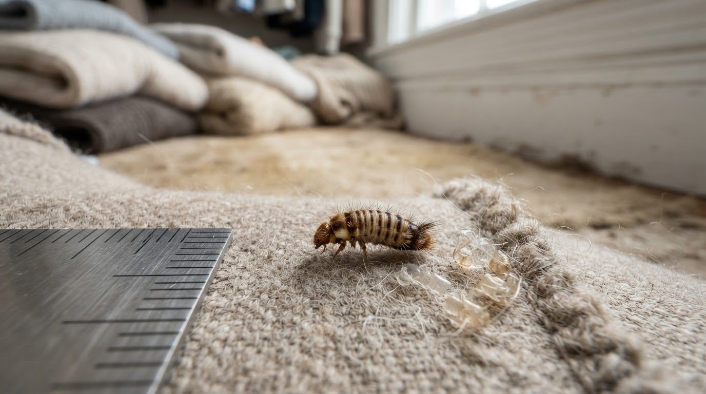 Carpet Beetle Larvae Identification: How to Recognize Them