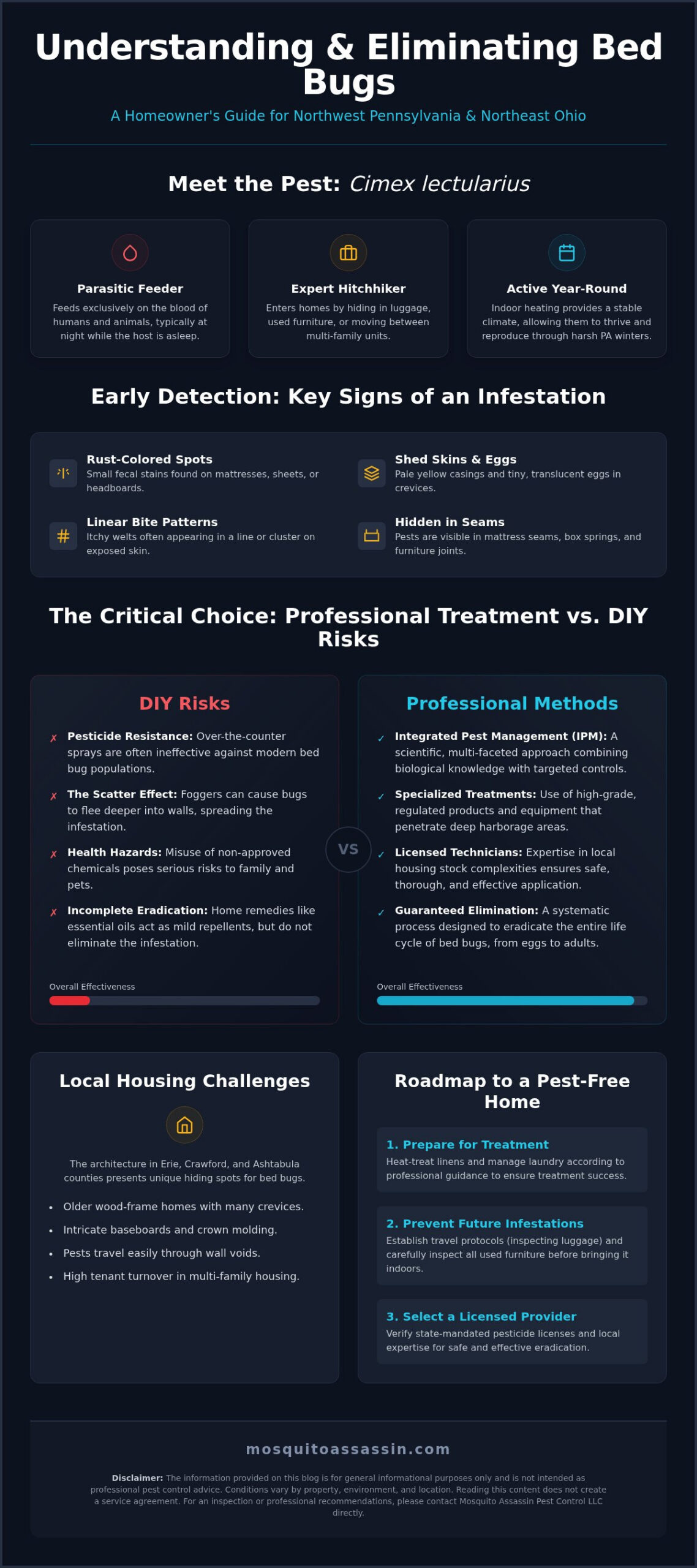 Bed Bug Treatment in Erie PA: A Professional Eradication Guide